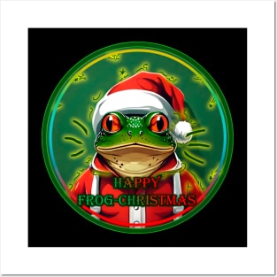 Happy Frog-Christmas Posters and Art